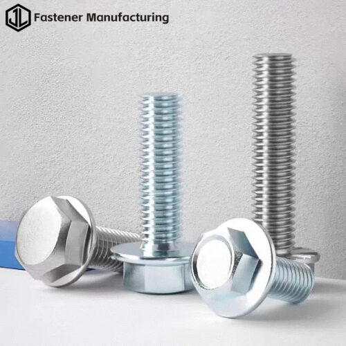 Grade 4 8 Hexagon Flange Bolts Jiulong Hebei Fastener Manufacturing